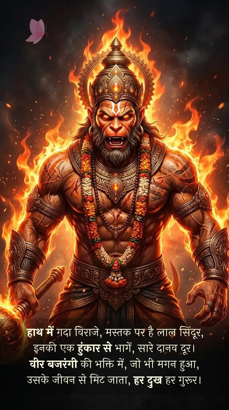 Hanuman Ji Bhakti Shayari in Hindi