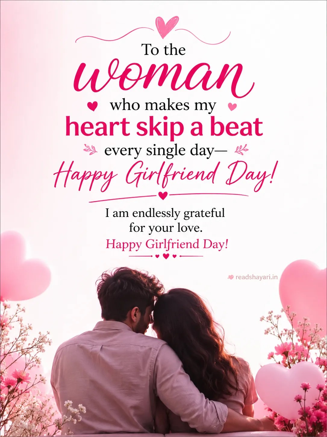 Cute 2 Line Girlfriend Day Status for WhatsApp Cute 2 Line Girlfriend Day Status for WhatsApp