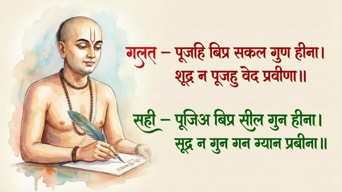 pujahi vipra sakal gun hina in hindi | पूजहि बिप्र सकल गुण हीना। शूद्र न पूजहु वेद प्रवीणा।।  तुलसीदास जी