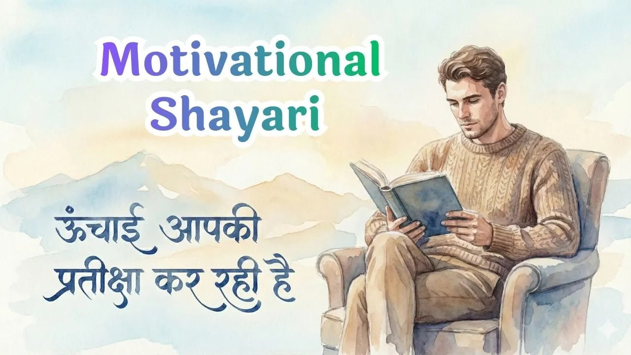Motivational shayari - Inspirational and success focused