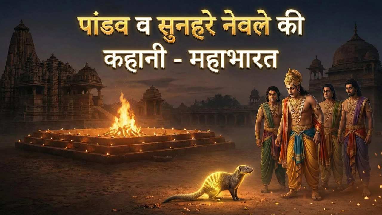 महाभारत की अनोखी कहानी: आधे सोने वाले नेवले का रहस्य