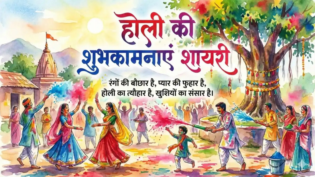 Happy Holi Wishing Shayari in Hindi