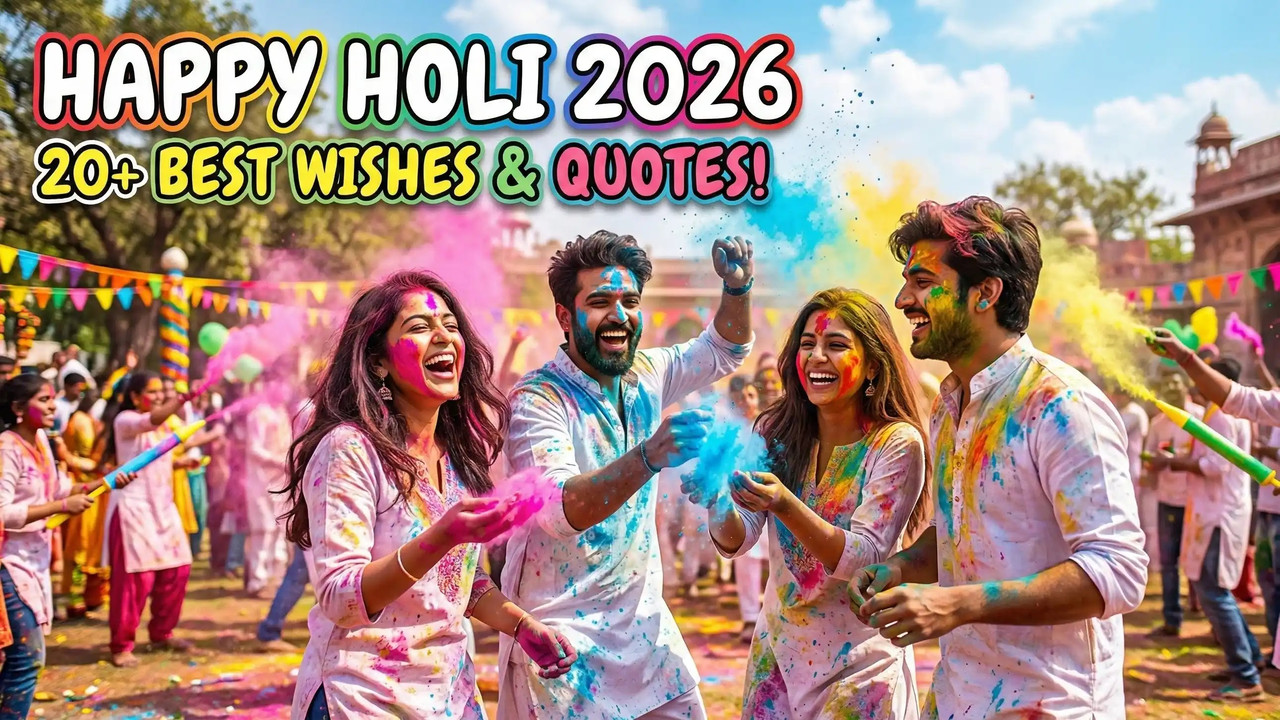 20+ Happy Holi 2026 Wishes 20+ Happy Holi 2026 Wishes