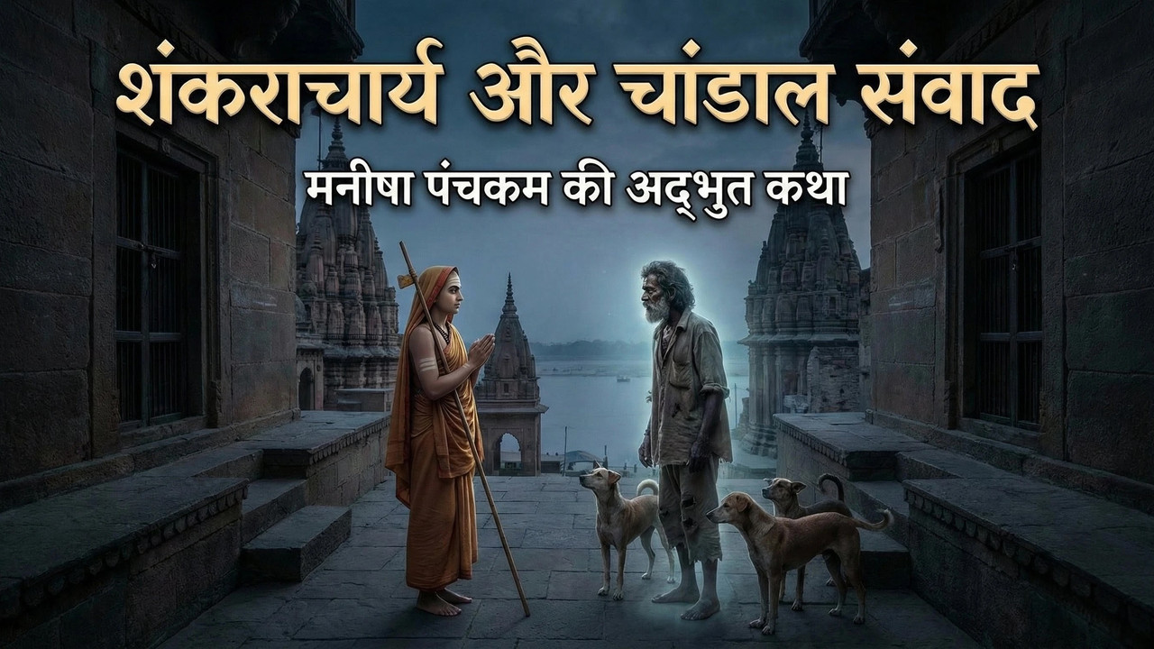 शंकराचार्य और चांडाल संवाद: मनीषा पंचकम की प्रेरणादायक कहानी