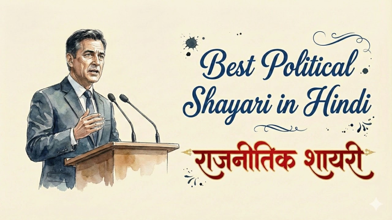 Best Political Shayari in Hindi | कटाक्ष और व्यंग्य वाली राजनीतिक शायरी