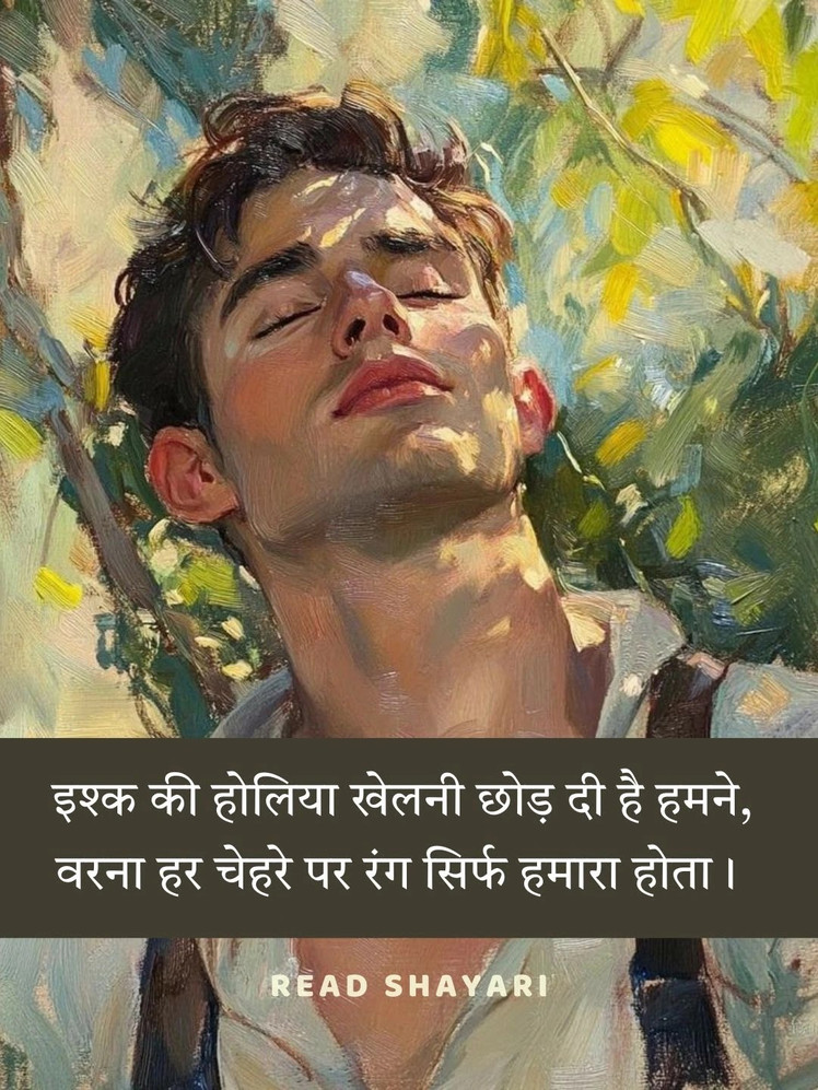 Life Realty Emotional Sad Shayari - इश्क की होलिया खेलनी छोड़ दी है हमने