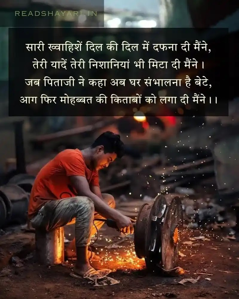 Shayari written on Father in Hindi - Image 2