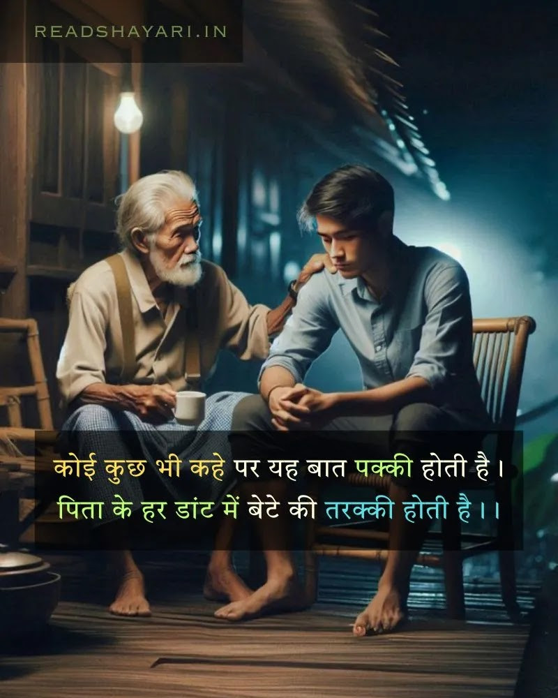 Shayari written on Father in Hindi - Image 7
