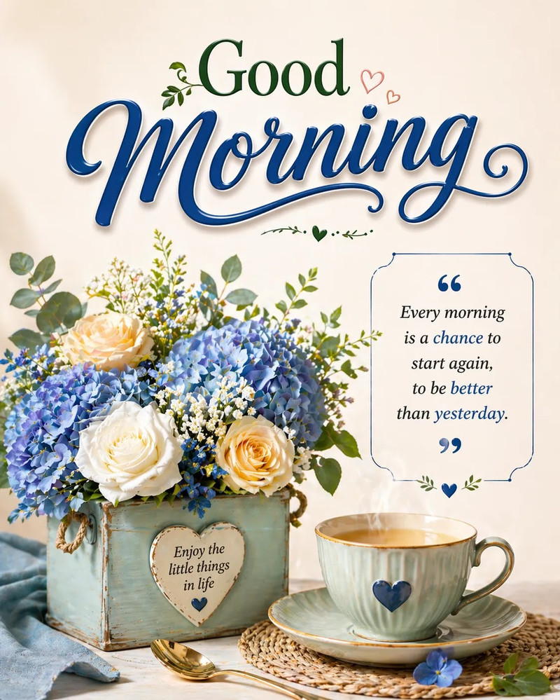 Good Morning wishing Status Image